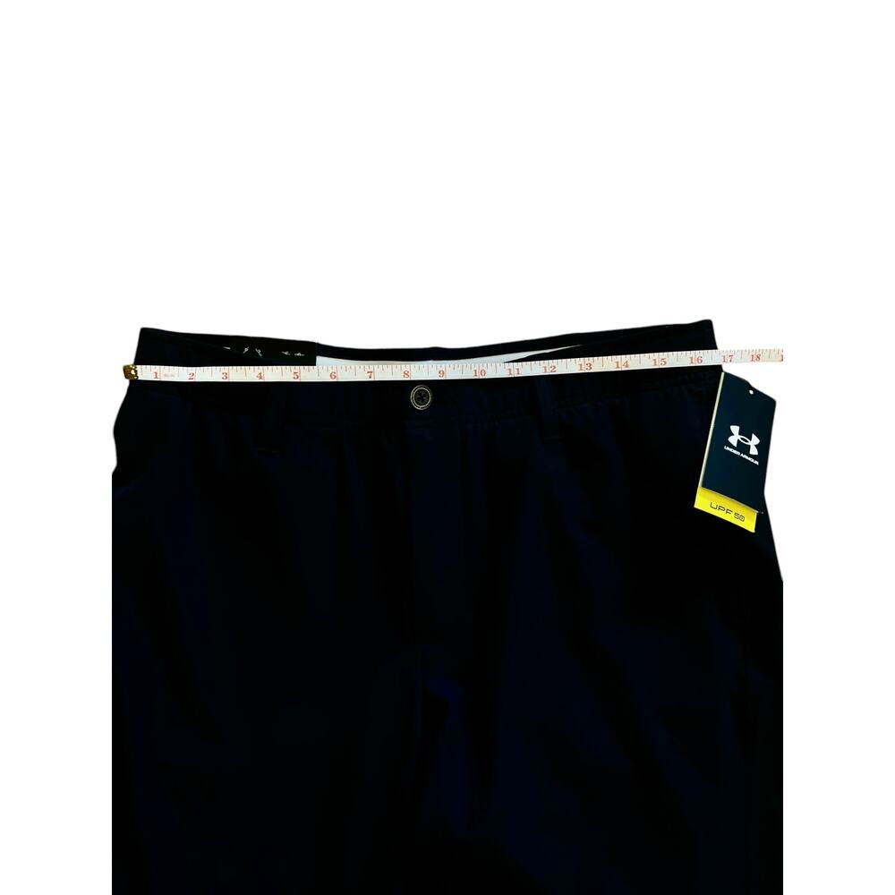 UNDER ARMOUR MENS GOLF STRAIGT PANTS ELASTIC WAIST WATER REPELLANT UPF 50 34/32 - Picture 3 of 12